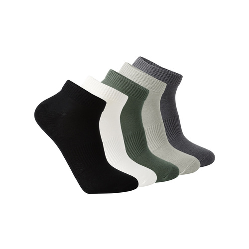 Spring new socks men's socks Xinjiang cotton men's sports boat socks antibacterial and deodorant socks sweat-absorbent solid color breathable