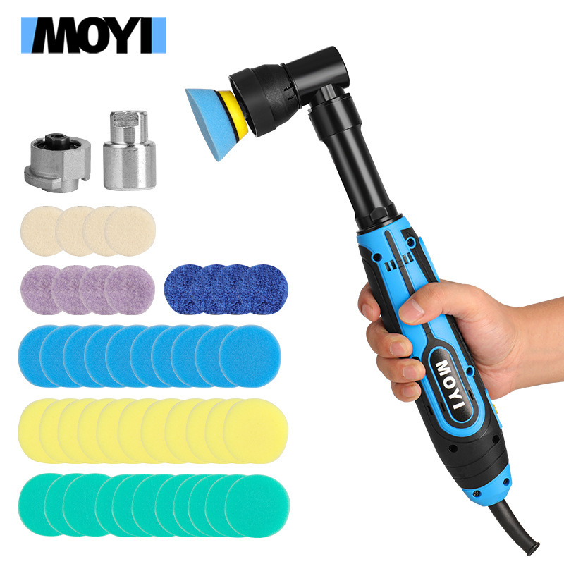 电动点抛机 汽车抛光机2寸点抛打磨打蜡封釉机偏心直心两用抛光机