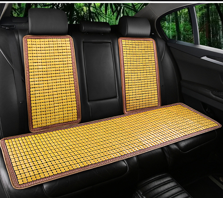 Car seat cushion summer cool cushion five-seat car universal bamboo front waist support single anti-skid rear long car cushion
