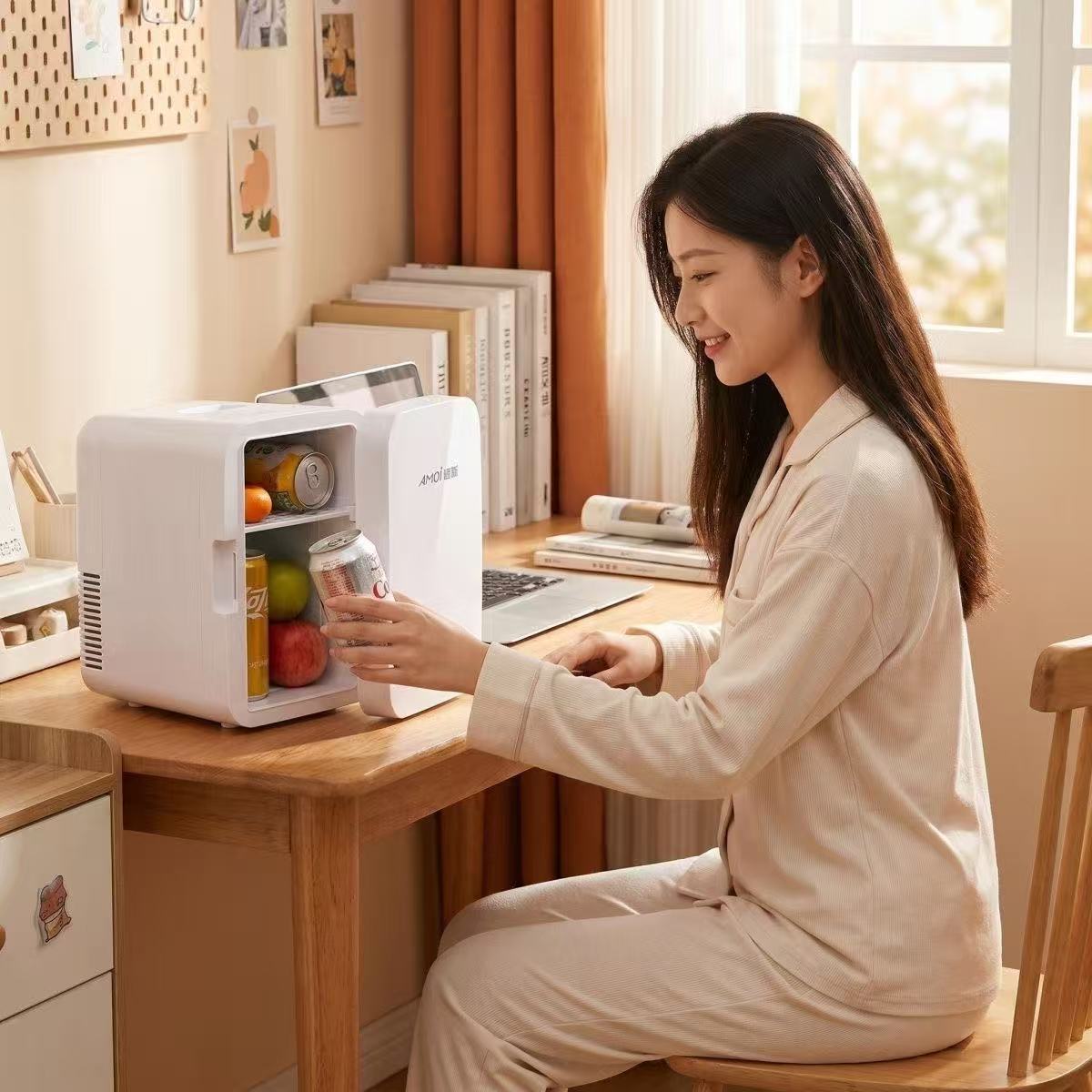 Cross-Border Xiaoxin Portable Car Refrigerator for Cooling and Preservation, Household Cooling and Heating Box, Energy-Saving, Suitable for Office, Dormitory, Rental Housing Refrigerator