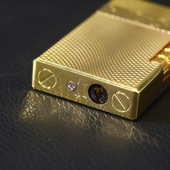 復古經典老式聲砂輪明火方進充氣打火機 金屬機身男士禮品打火機