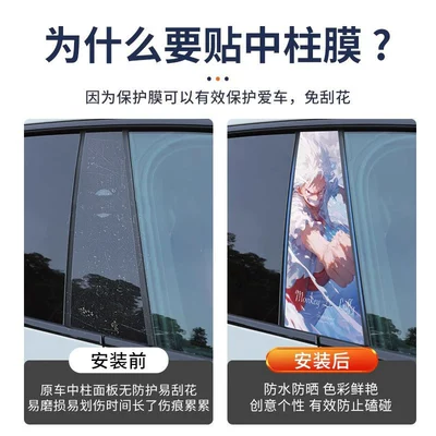 Body sticker | Creative B- pillar Protective Film