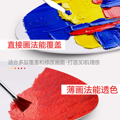 Zhongsheng Painting Materials oval pure cotton painting board oil painting board acrylic painting board canvas frame can be used directly in multiple sizes