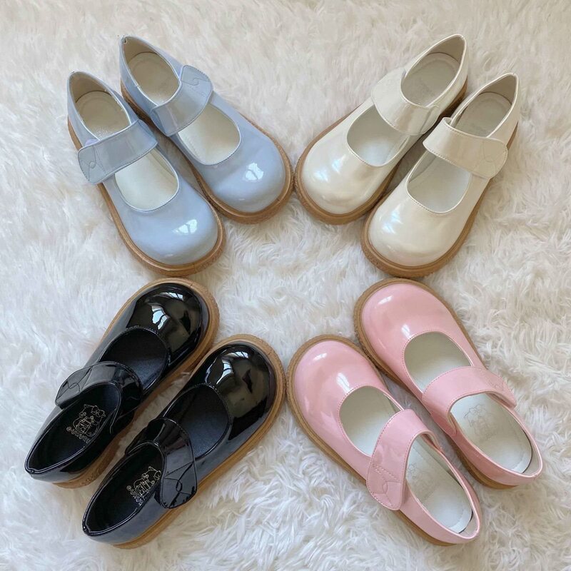 Summer Basic Lolita Shoes, Lolita Millennium Hot Girl Round-Toe Platform Shoes, Pig-Kidney Shoes, Big-Toe Doll Shoes