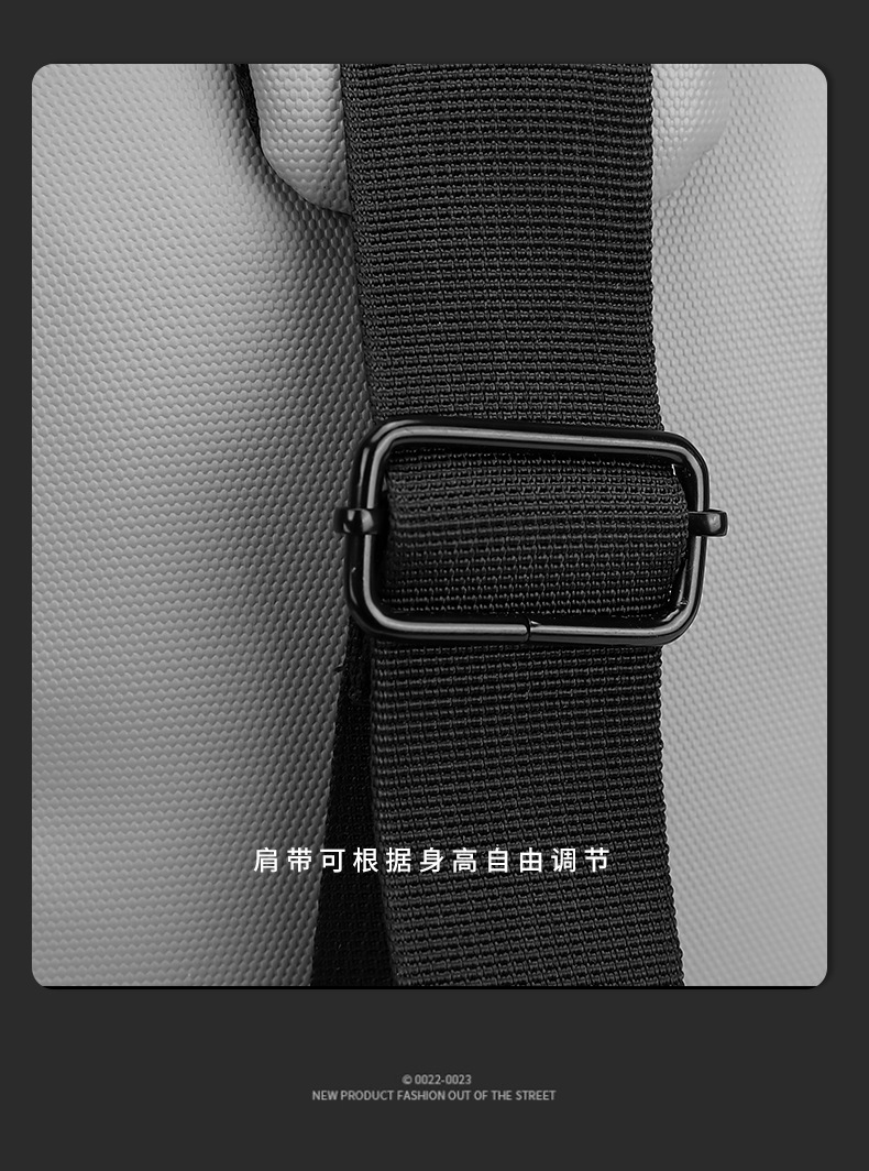 Trendy men's chest bag, crossbody bag, waterproof single-shoulder bag, cycling backpack, outdoor large-capacity men's bag, small bag, chest bag undefined