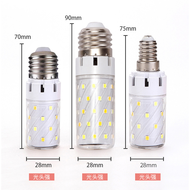 Led電球省エネランプe27e14小ねじ口トウモロコシランプ壁ランプ家庭用超明るいシャンデリア白色光三色変光|undefined