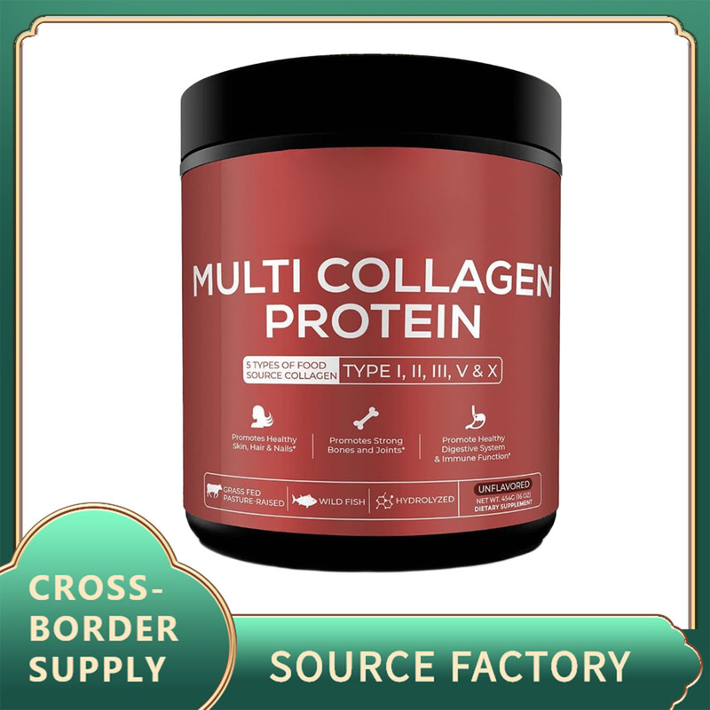 Cross-Border Popular Comprehensive Collagen Protein Powder Hydrolyzed Grass-Fed All-In-One Super Bone Soup Powder Can Be Customized Oem