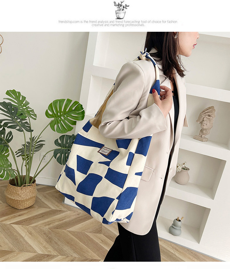 Large-capacity canvas large bag for women, 2021 new style, stylish and versatile, popular single-shoulder bag, fashionable autumn and winter tote bag undefined