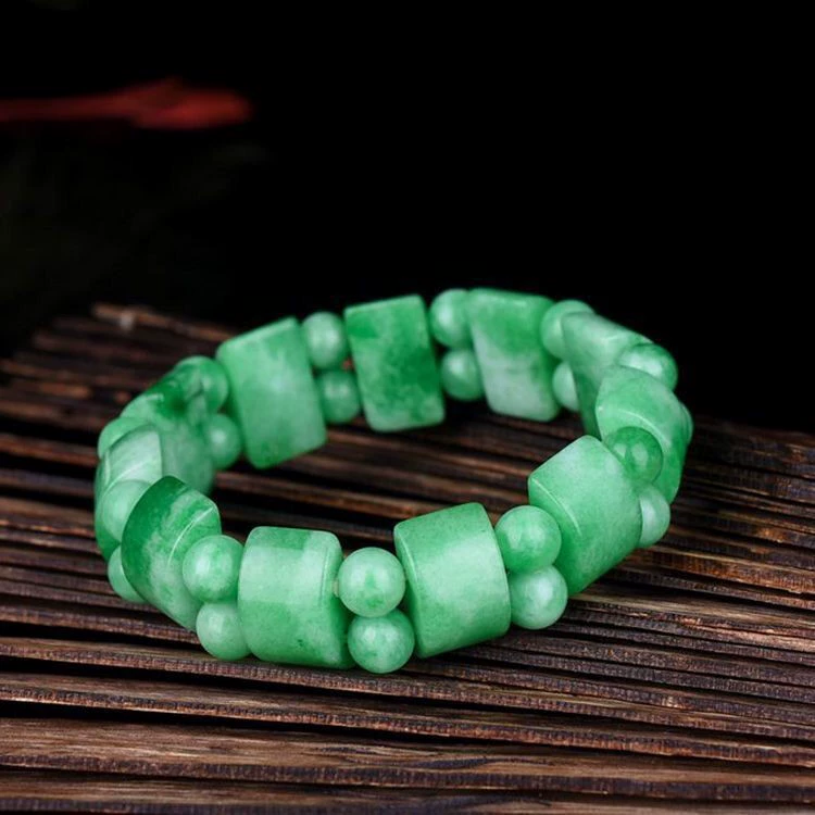 Emerald sunny green bracelet Myanmar