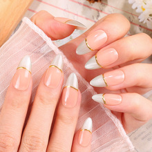 新款法式手工猫眼穿戴甲时尚轻奢高端美甲指甲片10片装美甲店跨境