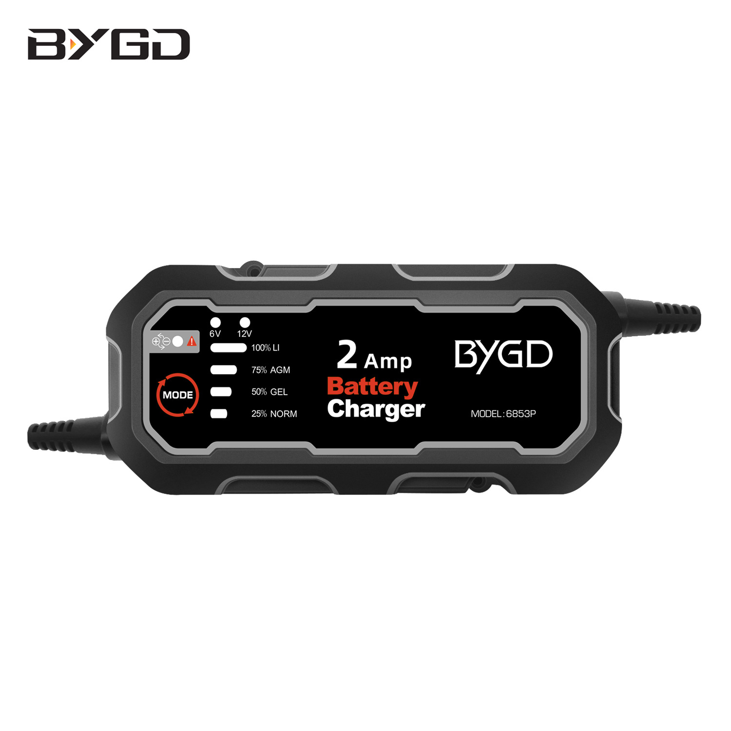 汽摩托车电瓶充电宽电压智能脉冲修复铅酸12V锂电池充电器2000mA