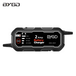 汽摩托车电瓶充电宽电压智能脉冲修复铅酸12V电池充电器2000mA