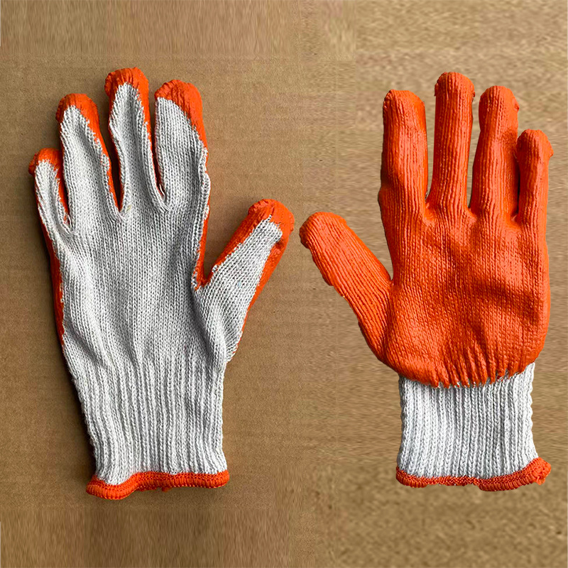 Guantes de Nailon Reforzados n518, Resistentes al Desgaste, Antideslizantes, Guantes de Trabajo de Nitrilo para Obras de Construcción, Guantes de Protección Laboral al por Mayor image 42
