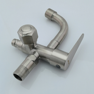 304 Stainless Steel One in Two Out Dual Control Dual Water Three-Way Mop Pool Fully Automatic Washing Machine Buckle Faucet
