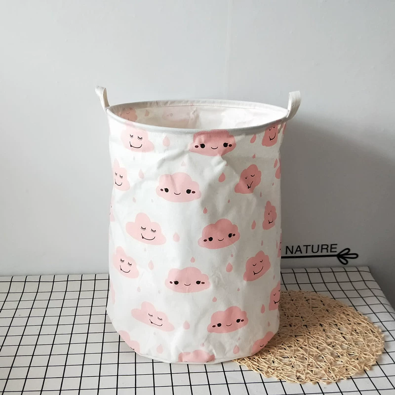 Cartoon laundry basket, big cloth, foldable storage system, toy, home decor