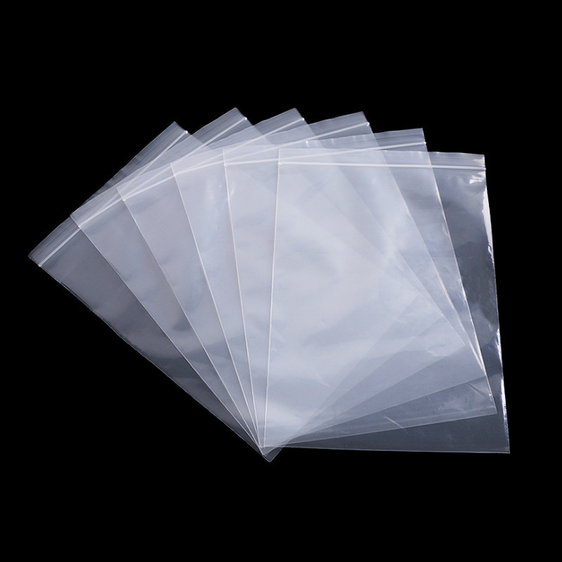 Bolsas autoadhesivas de PE transparentes, bolsas con cierre hermético para alimentos o muestras al por mayor