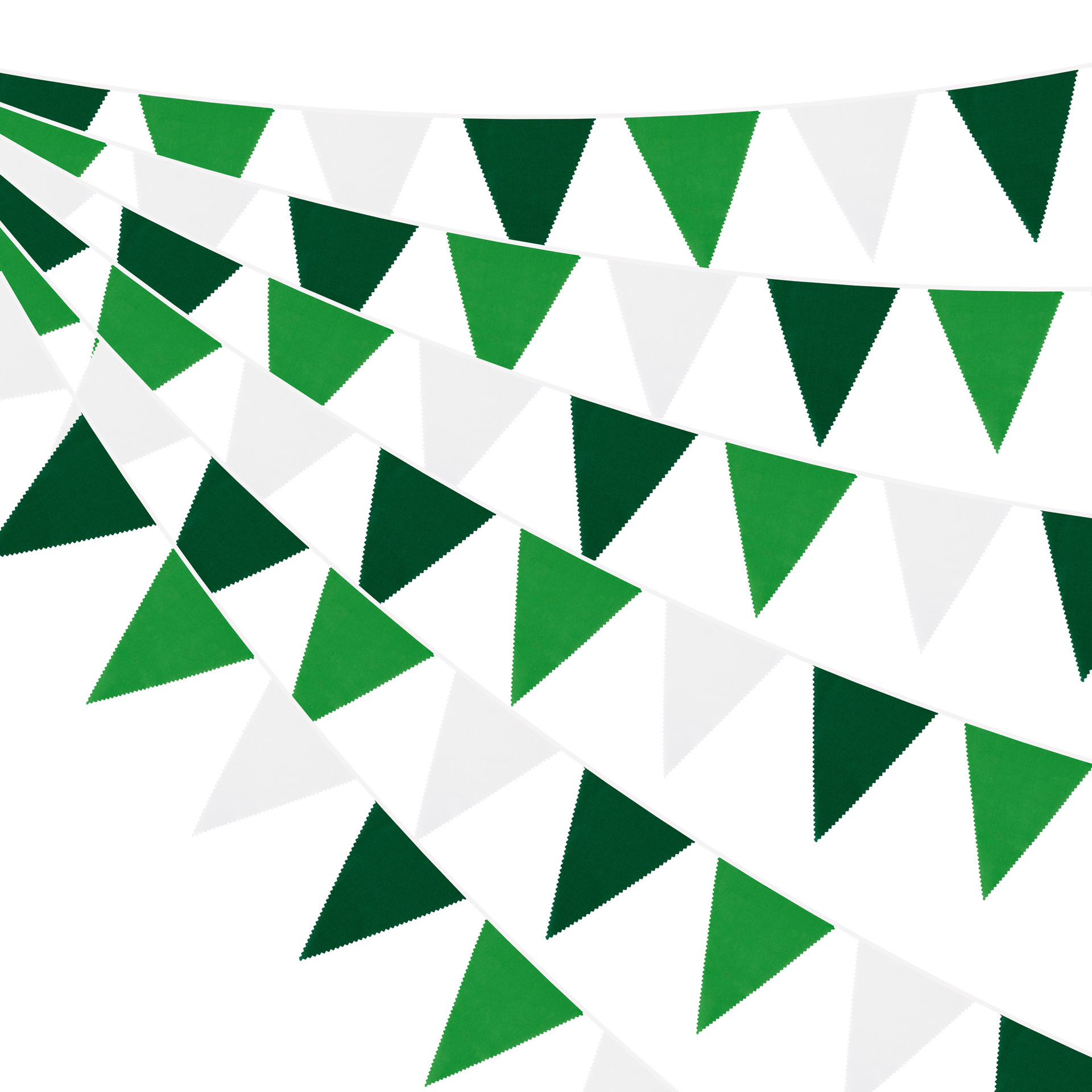 12 Meter 42 Stücke bunte Blumenwellen-Einzelschicht-Baumwolldreiecksflagge Geburtstagsflagge Fotohintergrund Western-Hochzeitsflagge_voghion.com