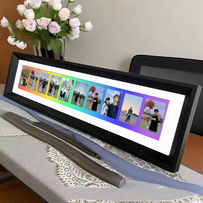 Polaroid Photo Frame, Rainbow Photo Paper, Special Picture Frame, Long Strip Photo Frame, Mini 3inch 5inch Tabletop and Wall-Mounted Photo Frame Polaroid Photo Frame, Rainbow Photo Paper, Special Picture Frame, Long Strip Photo Frame, Mini 3inch 5inch Tabletop and Wall-Mounted Photo Frame