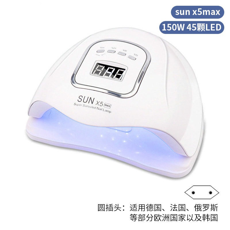 Lámpara de uñas, máquina de uñas de secado rápido 150w, lámpara de fototerapia, tienda de uñas, lámpara para hornear uñas, pegamento para esmalte de uñas, lámpara de fototerapia de uñas transfronteriza