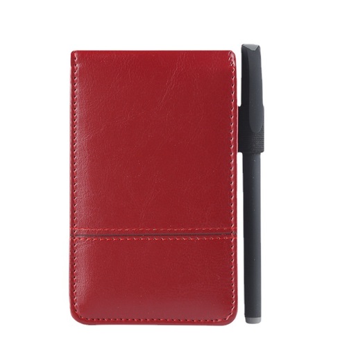 Business Office Notebook with Calculator, Compact Personal Work Notebook, Leather A7 Multifunctional Notepad