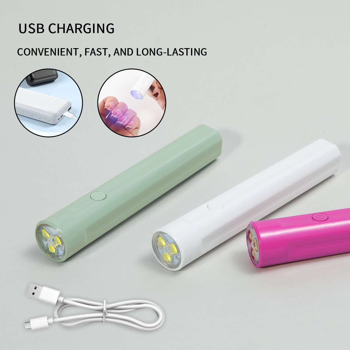 Lámpara de uñas de mano pequeña lámpara de uñas portátil plug-in Spotlight mini lámpara de fototerapia lámpara de cocción de uñas de secado rápido