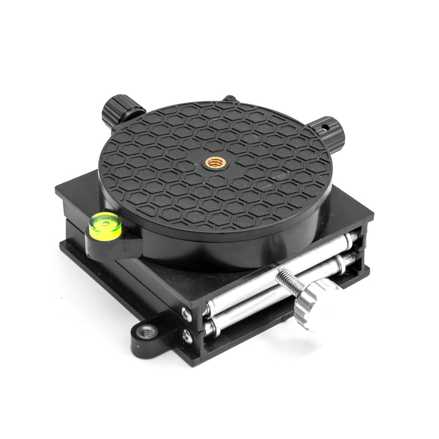 Plataforma de elevación de piso de aleación de aluminio transfronterizo 360 ° nivel de mesa giratoria soporte de nivelación automático ajuste fino