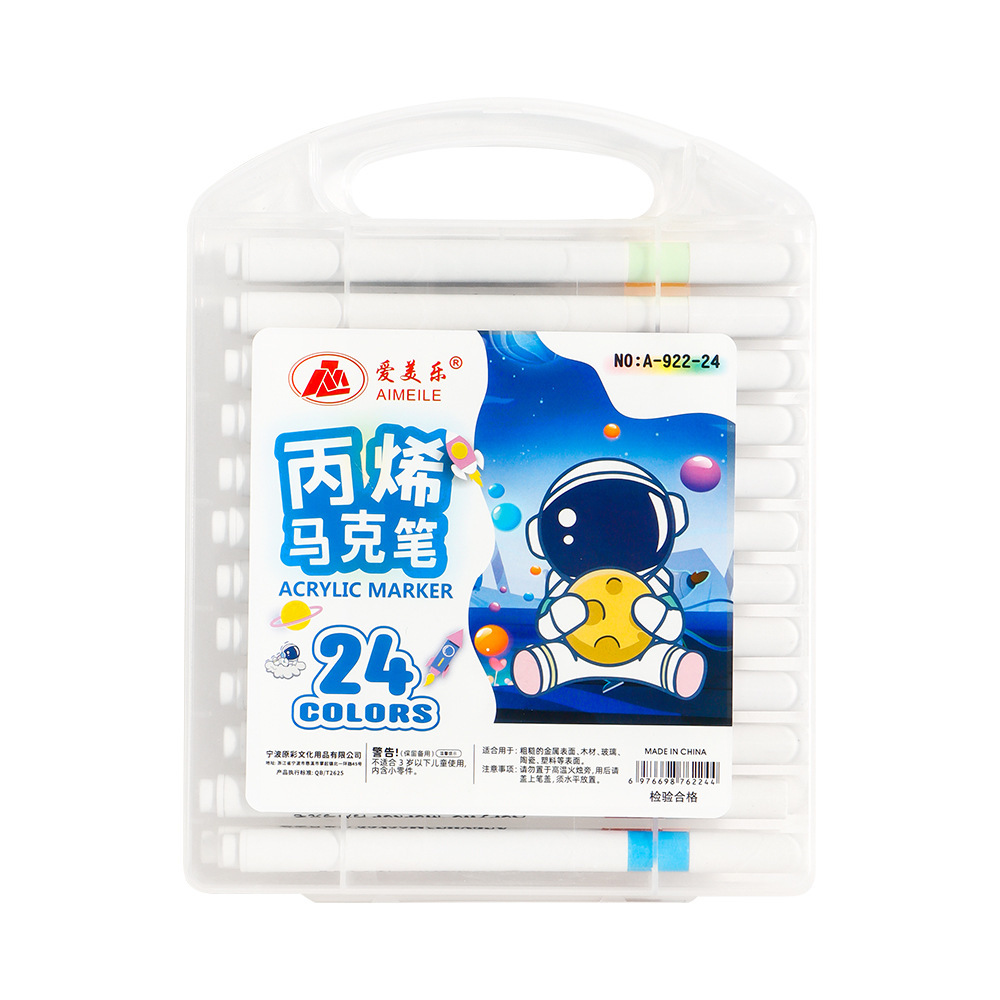 Juego de marcadores acrílicos para estudiantes de arte para niños, bolígrafos de colores lavables, pintura de graffiti, bolígrafos acrílicos superpuestos