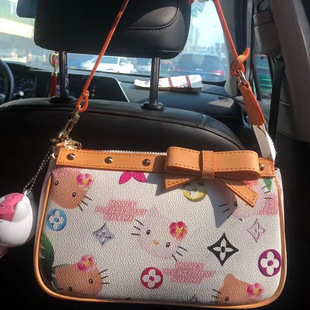 Hellokity Bag Women's 2023 Summer New Armpit Bag Korean Style Niche Single Shoulder Baguette Mahjong Bag