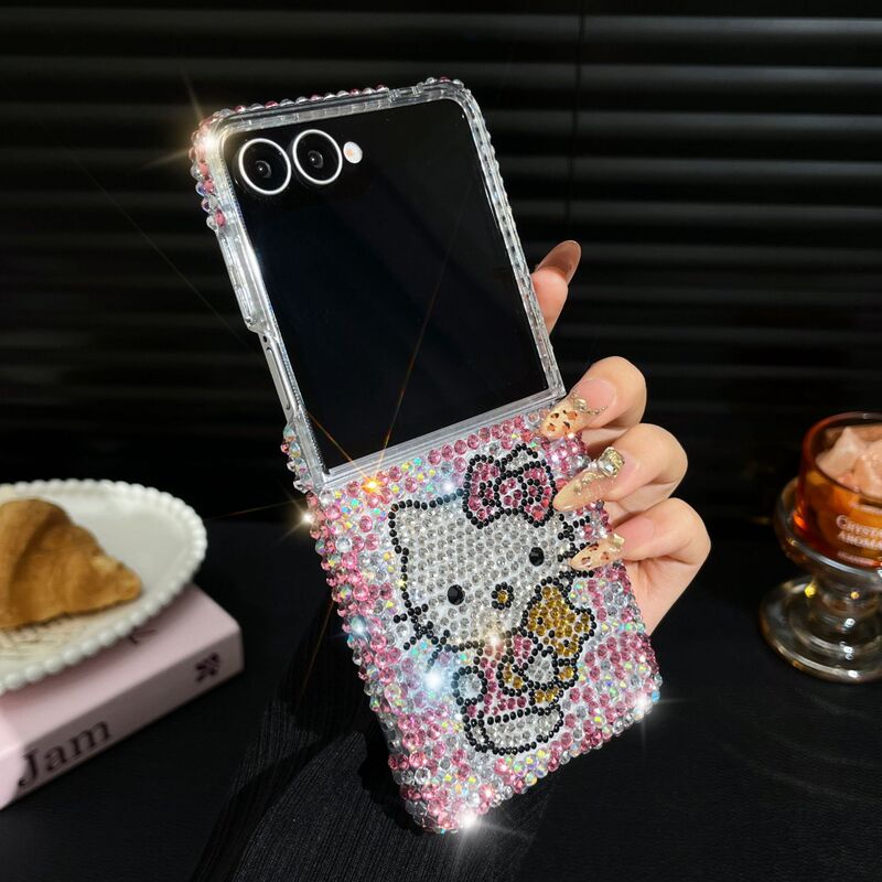 Full Diamond Pink Kt Cat Suitable for Samsung Zflip 30% off Stacked Screen Mobile Phone Case Zfold7 Glitter 6 Hanging Chain 5 Protective Cover Full Diamond Pink Kt Cat Suitable for Samsung Zflip 30% off Stacked Screen Mobile Phone Case Zfold7 Glitter 6 Hanging Chain 5 Protective Cover