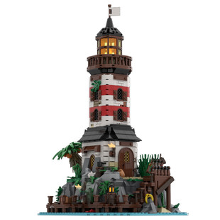 Moc-127425 Imperial Lighthouse Minifig Scale Modular Building 1144 Particle Number Gift
