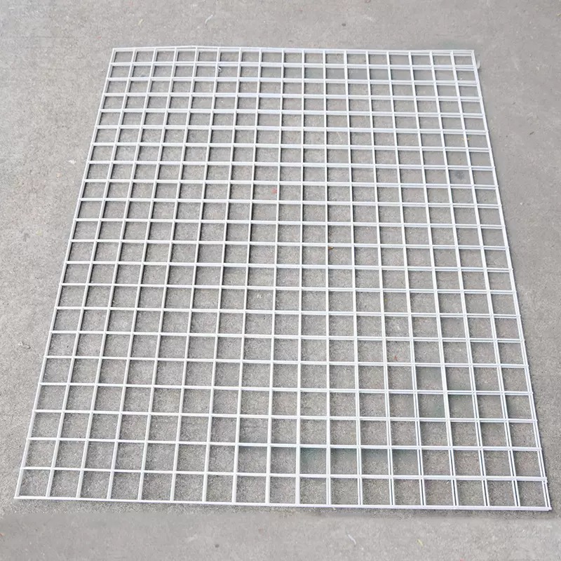 华安浸塑白色网片超市货物挂墙铁丝网饰品网片植物攀爬网宠物围栏