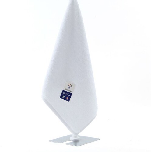 Golden towel hotel pure white plain woven pure white square towel 4607 pure cotton plain small square towel