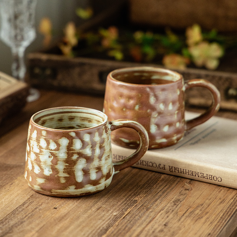 Tazas de cerámica retro, tazas de té de la tarde, tazas de café, tazas de té caseras, tazas de café