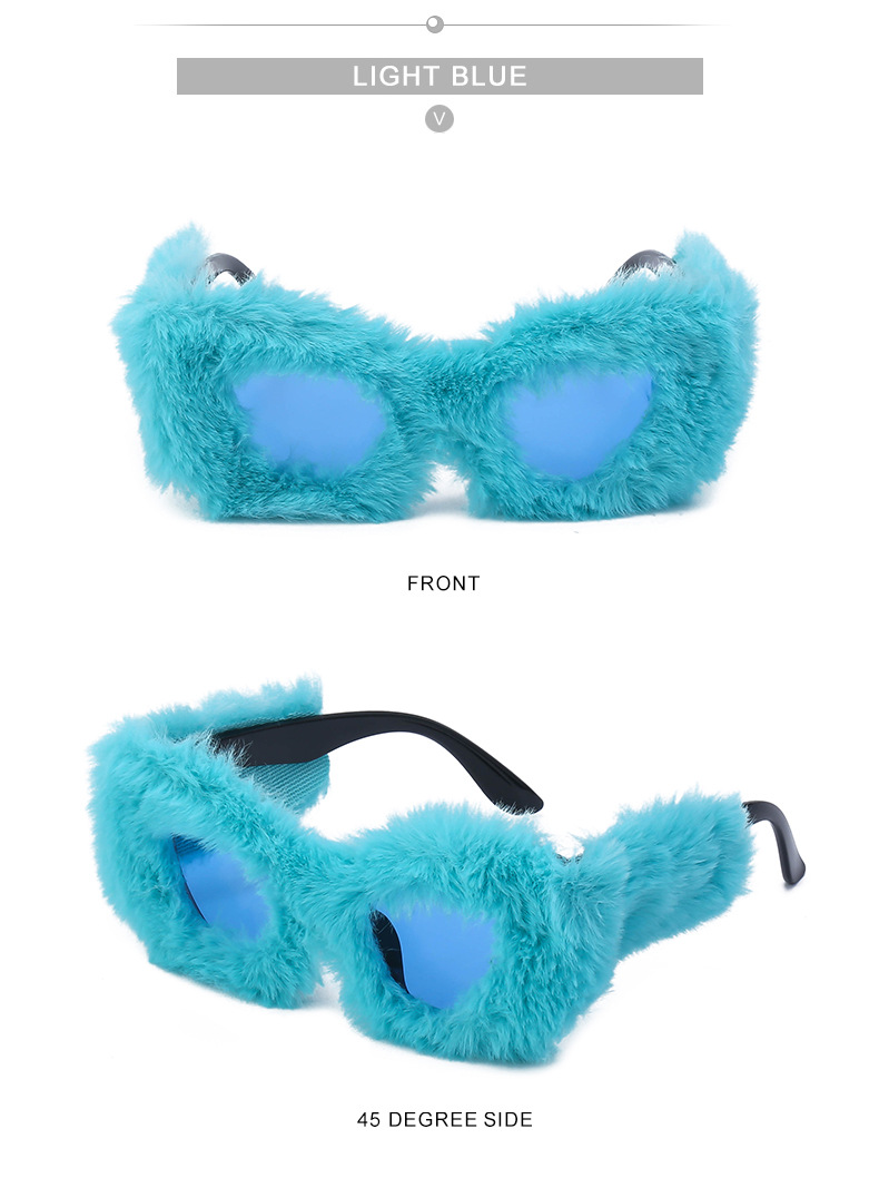 Occhiali da sole fluffy donna stile cat eye alla moda_voghion.com