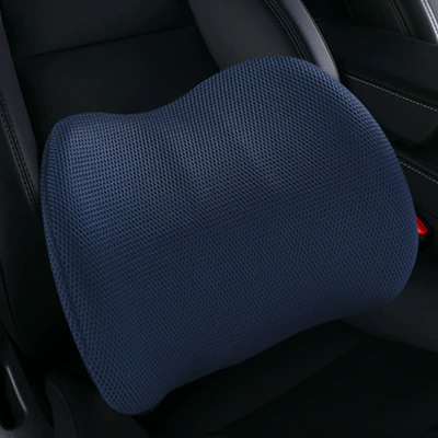 Cushion Car Lumbar Support In-Car Waist support - grid-wave-lumbar-support-navy-blue-415-29-125-wave-waist-support