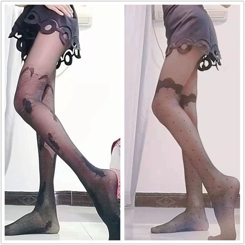 Колготки, летние, черные, тонкие, sexy брюки