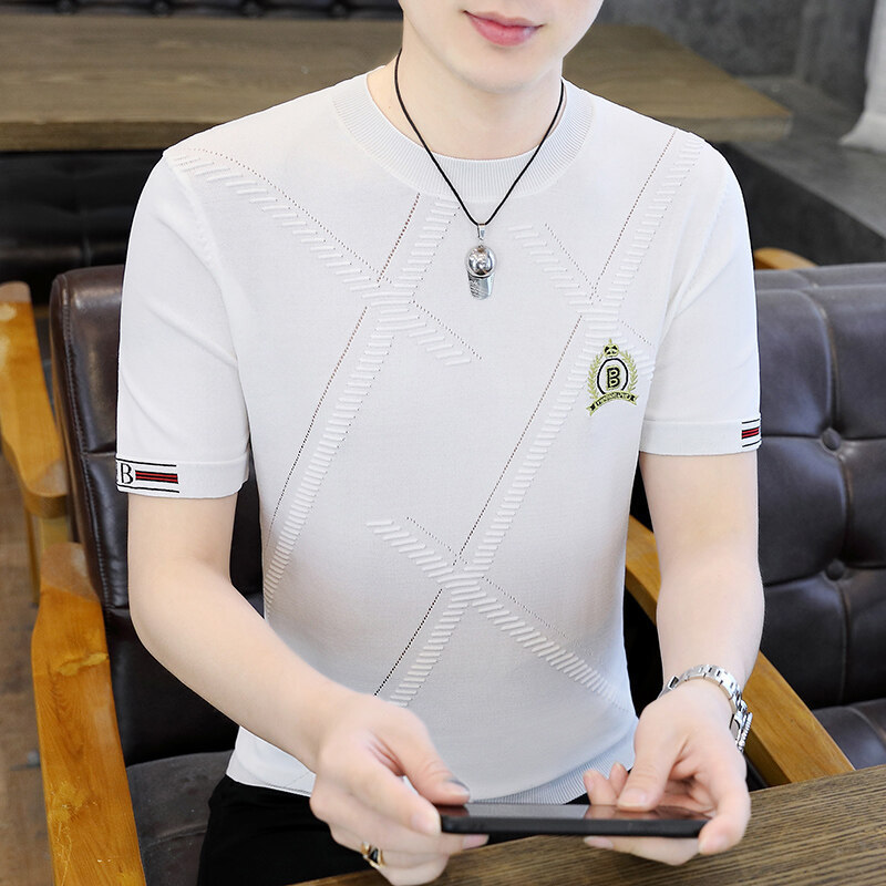 Adidas New Summer Men's Ice Linen Round Neck Short-Sleeved T-Shirt [Document.]