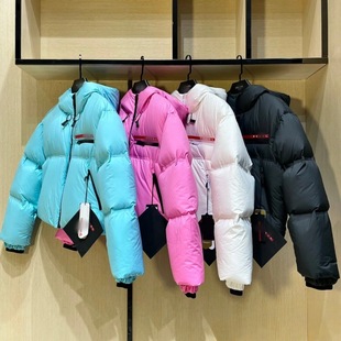 Cross-Border New Women's Short down Jacket Women's Winter New Light Jacket White Duck down Fashion Age-Reducing Versatile Hooded Jacket