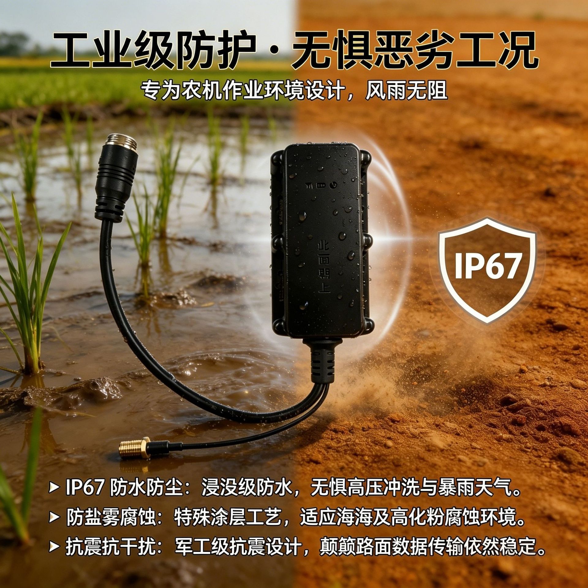 Agricultural Machinery Beidou-Specific Locator, Vehicle-Mounted Gps, High-Precision Rtk, Agricultural Machinery Operation Statistics, Beidou Satellite Locator