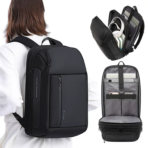 Bange Backpack New Men's Backpack Large Capacity Business Travel Computer Bag USB Waterproof Commuter Backpack