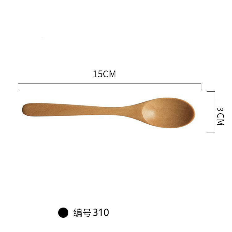 15*3cm 연꽃 플랫 핸들 스푼-310