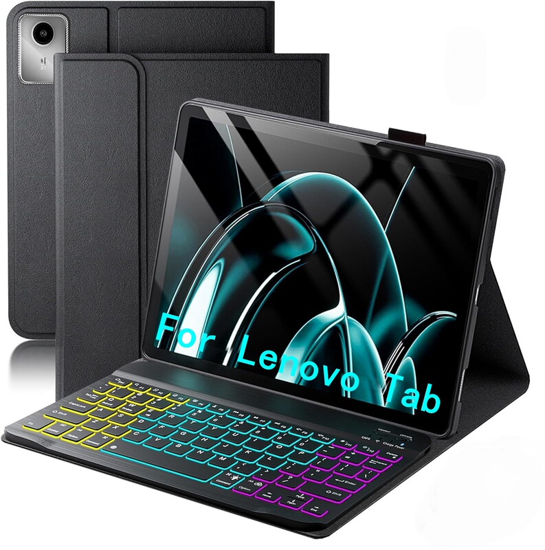 Suitable for Lenovo M11 Tablet Protective Case, Backlit Bluetooth Rgb Keyboard Leather Case, Detachable Tablet Protective Case Idea