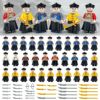 32 people in the Qing Dynasty 1633 Ancient Green Camp soldiers, the guardian guards, the child dolls, the children's assembly of building block toys
