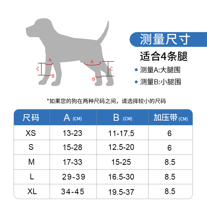 Nuevos productos transfronterizos, rodilleras para perros para mascotas, protectores para patas traseras para perros, protectores para patas traseras, protectores para prevenir lamidos y mordeduras después de la cirugía, fabricantes de protectores para piernas auxiliares image 3