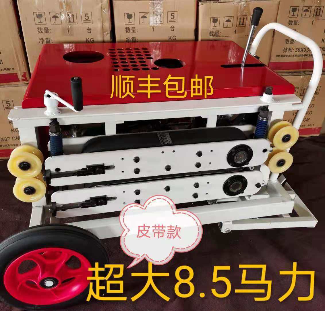 新款遥控光缆牵引机 汽油款拉线机 自动电动拽穿管器 线缆输送机