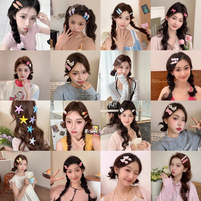 可爱高级感百搭鸭嘴夹ins风小女孩多巴胺儿童发夹女韩系发饰发卡|undefined