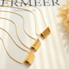 Design necklace stainless steel, quality accessory, pendant, trend of season, light luxury style