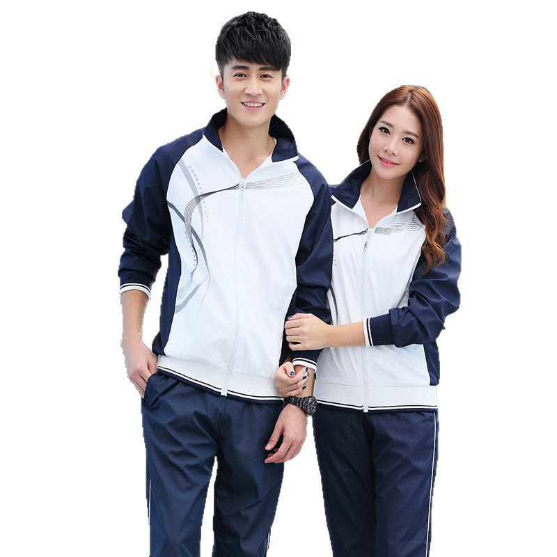 Primavera y otoño parejas deportivas ociosas ropa de moda pantalones recto ropa deportiva para hombres y mujeres uniformes escolares grupos de juego