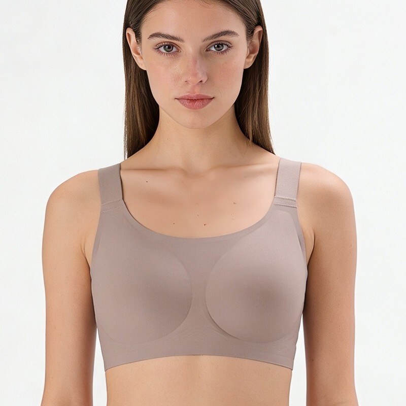 Cross-Border Amazon Hot-Selling Plus-Size Women's Underwear, European and American Sizes, Seamless Jelly Strip Soft Support Bra, Large Cup Size Cross-Border Amazon Hot-Selling Plus-Size Women's Underwear, European and American Sizes, Seamless Jelly Strip Soft Support Bra, Large Cup Size