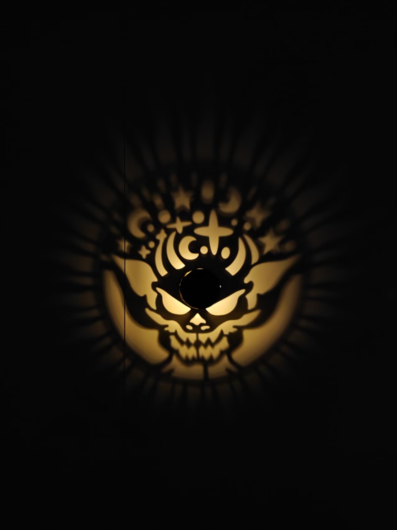 Luz solar transfronteriza Mandala lámpara de pared exterior lámpara de pared jardín lámpara de proyección lámpara decorativa lámpara de atmósfera